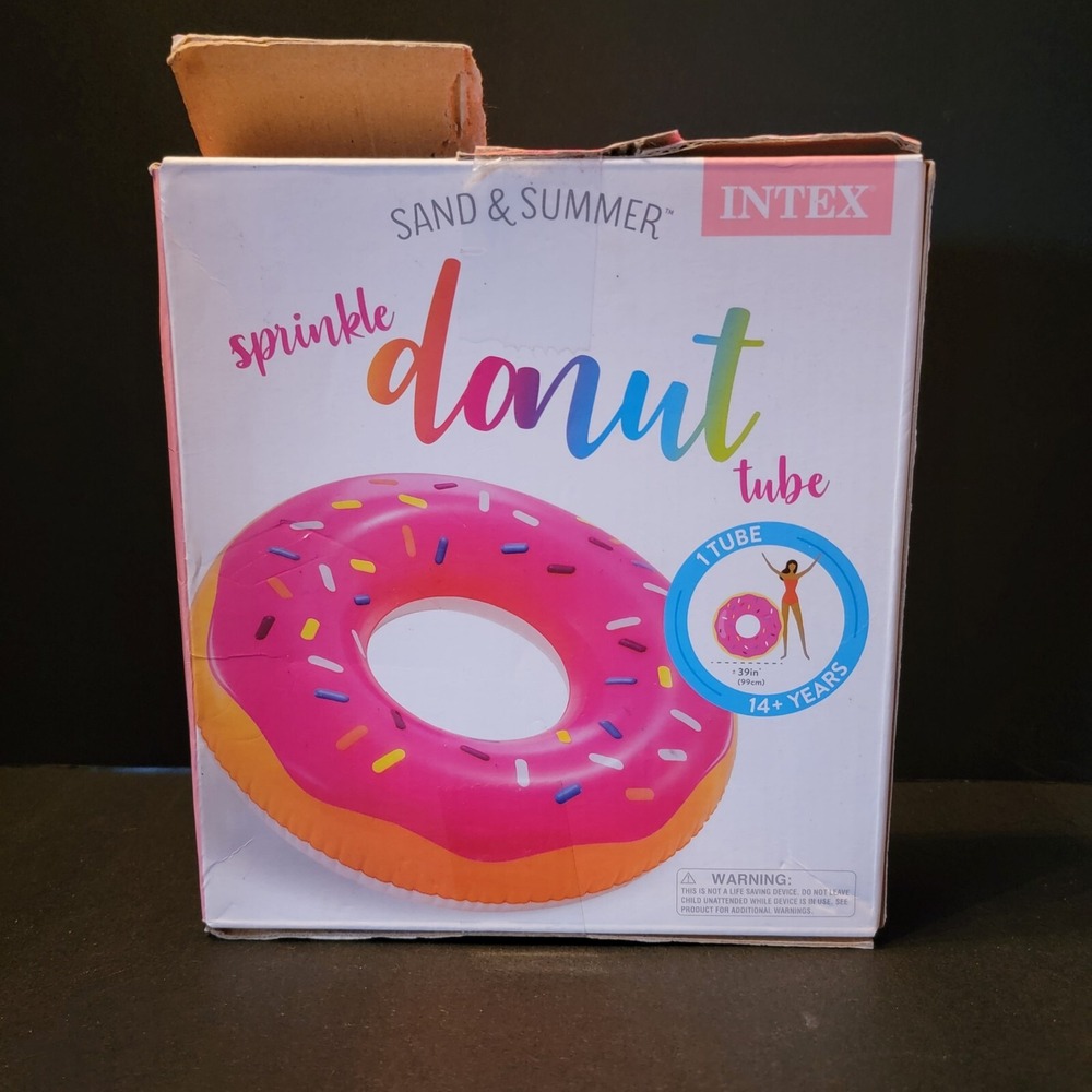 Intex 39" Jumbo Sprinkle Donut Tube. New in original packaging. Ages 14+